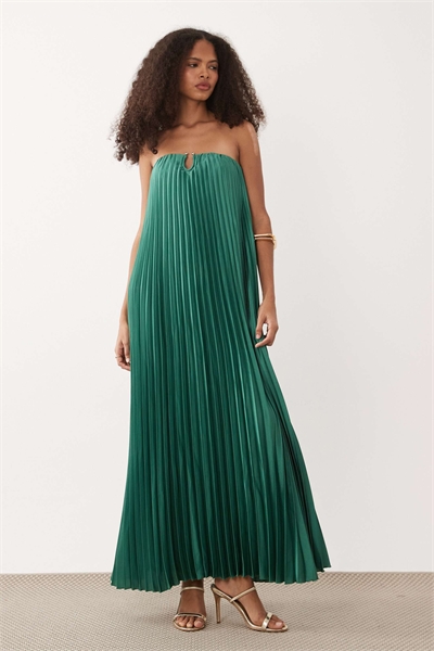 Макси-платье свободного кроя без бретелек артикул 155637685