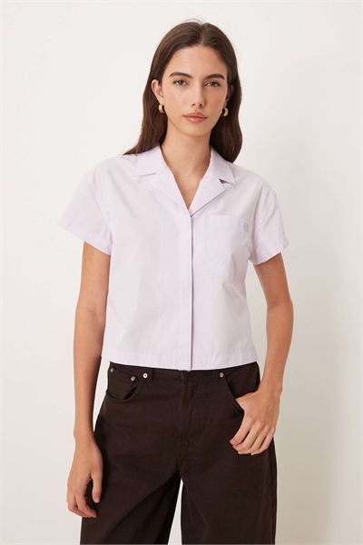 Рубашка прямого кроя из хлопкового поплина артикул 154173621