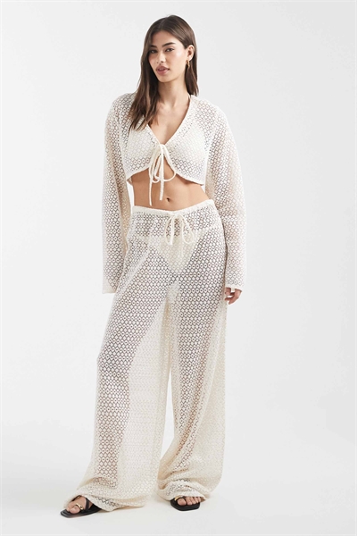 Пляжные брюки, связанные крючком артикул 153112616