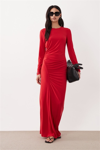 Макси-платье с закрученными деталями артикул 155158882