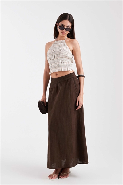 Юбка средней длины под льняную ткань артикул 153577541