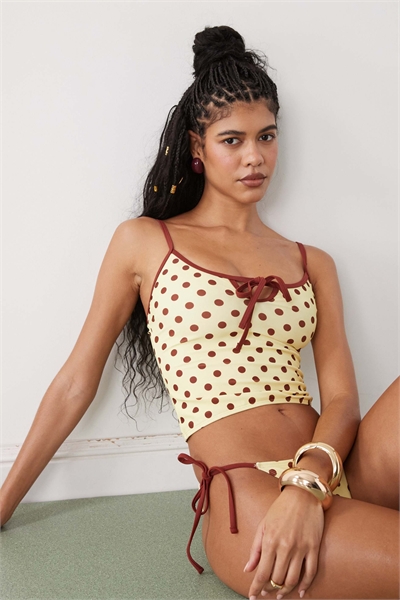 Топ-танкини с вырезом в форме замочной скважины артикул 152739262