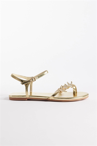 Плоские сандалии Elina на ремешках с морскими ракушками артикул 153891280