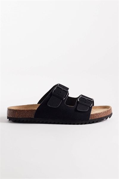 Плоские сандалии с двойной пряжкой артикул 152703226