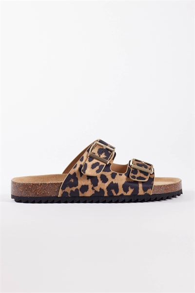 Плоские сандалии с двойной пряжкой артикул 152670482