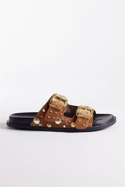Плоские сандалии Gerbald с заклепками артикул 151637284