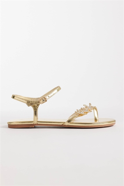 Плоские сандалии Elina на ремешках с морскими ракушками артикул 153839266