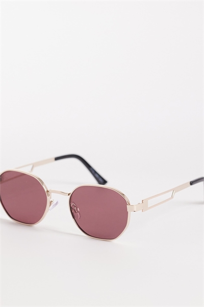 Круглые металлические солнцезащитные очки артикул 153052969