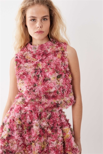 Топ с высоким воротником из цветочного тюля из коллекции «Dream Sister Jane» co-ord артикул 155587852