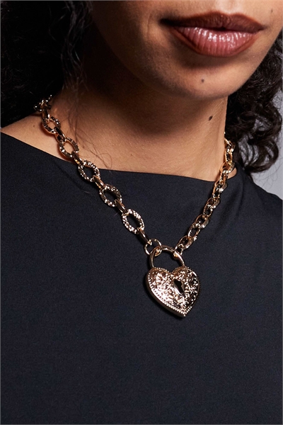 Ожерелье Luvella с винтажным замком в форме сердца артикул 153401560