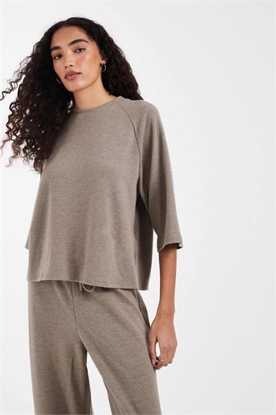 Футболка прямого кроя с мягкой текстурой co-ord артикул 153716175