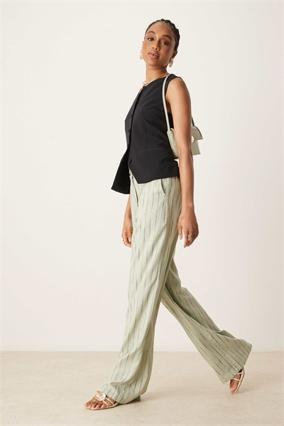 ASOS DESIGN — брюки свободного кроя с прямыми брючинами из льна для высоких артикул 144908408