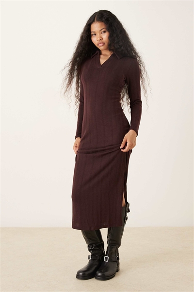 Макси-платье-поло из трикотажа артикул 151091679