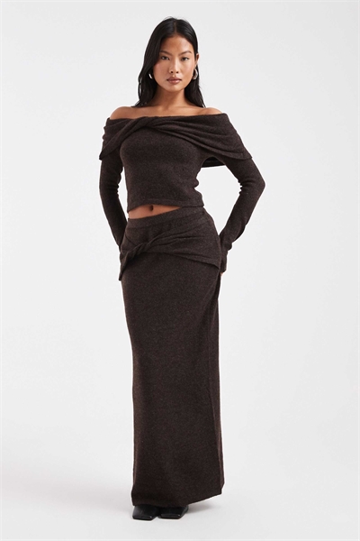 Макси-юбка из трикотажа с витыми деталями co-ord артикул 149078645