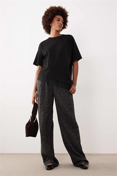 Брюки с широкими брючинами из букле артикул 151090982