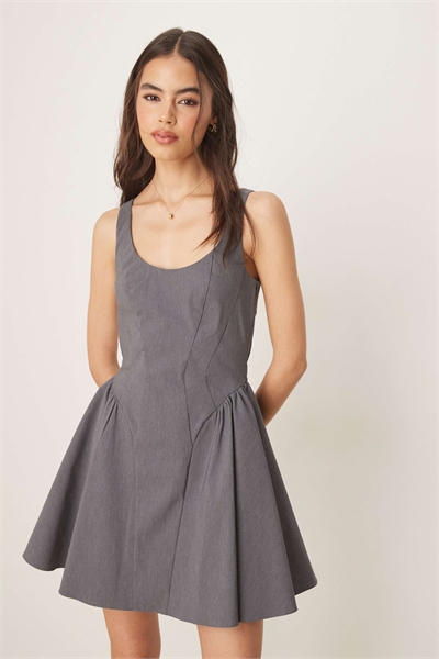 ASOS DESIGN: мини-платье для высоких девушек из бенгалина с вырезом «лодочка» и фигурным силуэтом артикул 143185050