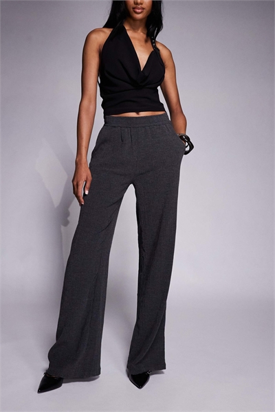 ASOS DESIGN: брюки с широкими брючинами и фактурной поверхностью для высоких артикул 149855954