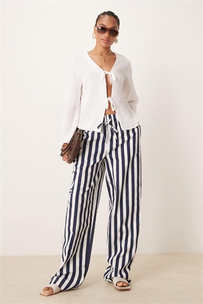 ASOS DESIGN — брюки-кюлоты из ткани под лен, для высоких артикул 140658827