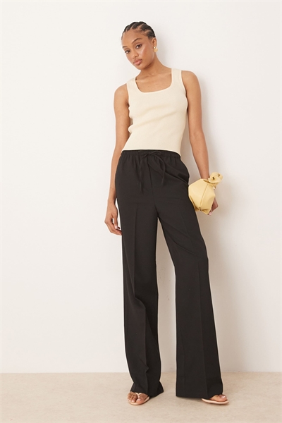 Длинные брюки с зауженным кроем на резинке артикул 141666512