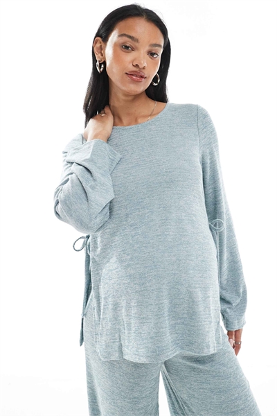 Топ с разрезами по бокам из трикотажа с неровностями от Mamalicious co-ord артикул 148194624