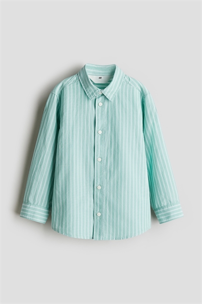 Хлопковая рубашка с длинными рукавами артикул 1209140022