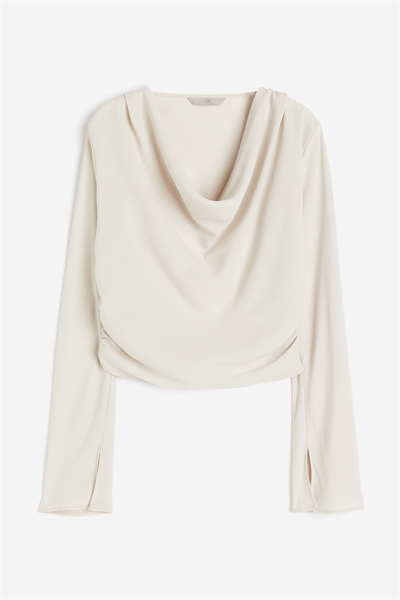 Блузка с горловиной водопад артикул 1210034002