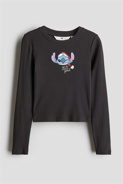 Топ из джерси с принтом и мотивом артикул 1246177003