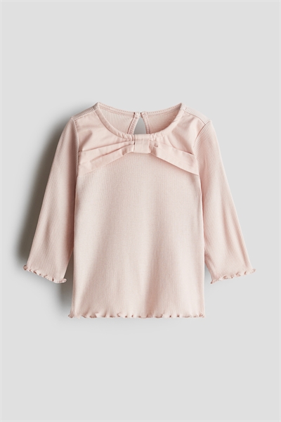 Топ из джерси с декором в виде банта артикул 1266890003