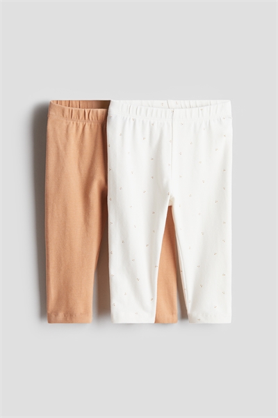 Леггинсы из супермягкого хлопкового джерси 2 шт. артикул 1269605001