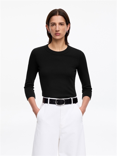 Кофта лонгслив в рубчик артикул 1289241006