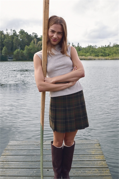 Плиссированная юбка артикул 1296093004