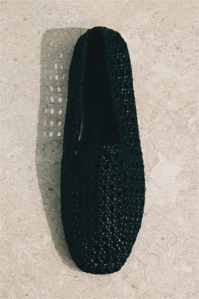 Плетеные кожаные мокасины артикул 1319826001