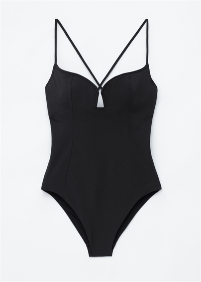 Купальник с треугольным вырезом артикул 1323077002