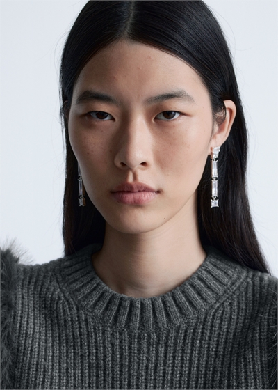 Сережки с кристаллами артикул 1326093001