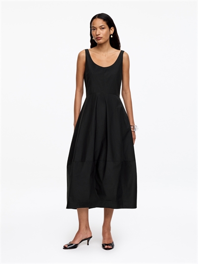 Платье из тафты с барабанным рукавом артикул 1335890001