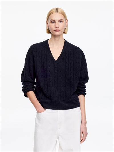 Свитер с V-образным вырезом из чистого кашемира артикул 1340546001