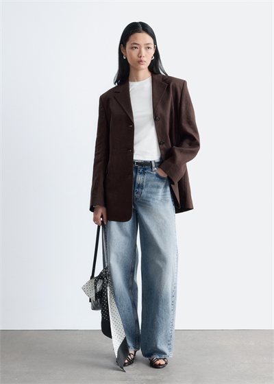 Конический льняной блейзер артикул 1341786001