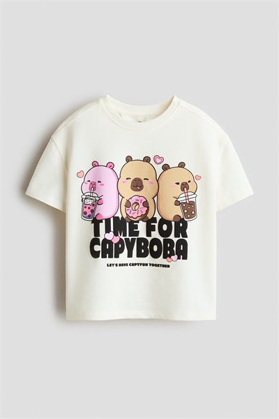 Свитшот с коротким рукавом и принтом артикул 1346177001