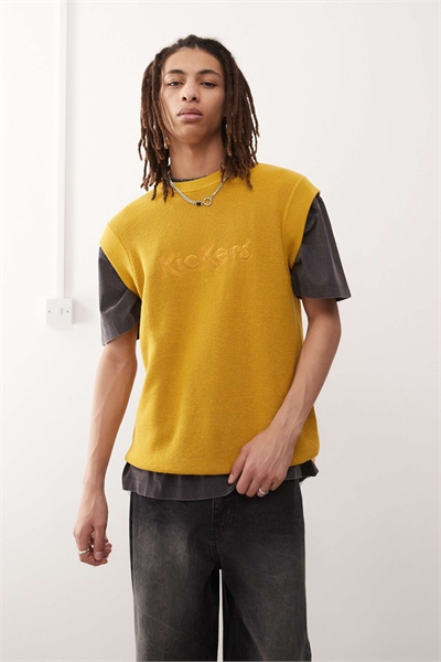 Вязаный жилет без рукавов артикул 140698686