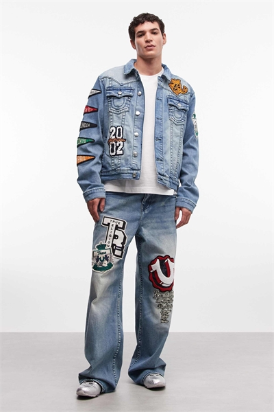 Джинсы свободного кроя с нашивкой «Vinny» co-ord артикул 155706275