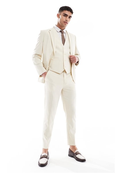 Брюки зауженного кроя артикул 139219772