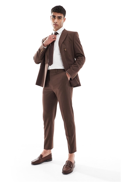 Брюки зауженного кроя артикул 139249290