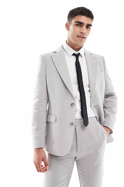 Приталенный пиджак из шерсти артикул 140438587