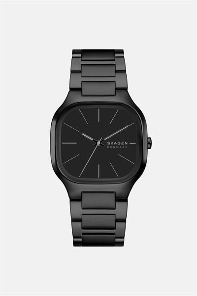 Мужские часы Mellem с тремя стрелками из чёрной нержавеющей стали артикул 154298570