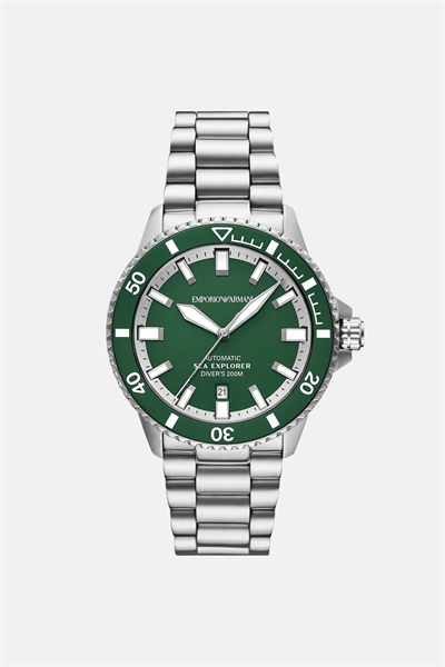 Мужские автоматические часы из нержавеющей стали в стиле «морского исследователя» артикул 154298644