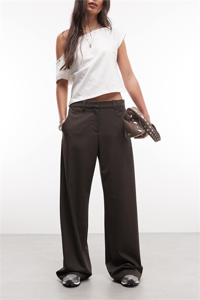 Брюки с широкими брючинами артикул 154328768