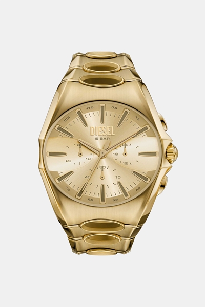 Мужской хронограф с D-образной дугой, из нержавеющей стали с золотым покрытием артикул 151461041