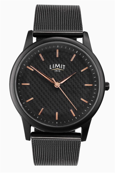 Классические мужские круглые аналоговые часы диаметром 38 мм черного цвета артикул 141049837