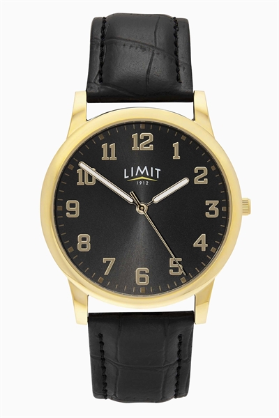 Круглые золотые часы диаметром 38 мм артикул 152384345