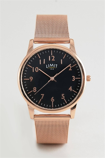 Часы с браслетом из нержавеющей стали с сетчатой структурой и циферблатом артикул 1258598